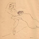 Albert Marquet - Couple enlac&eacute; - Encre 25,5 x 20,3 cm