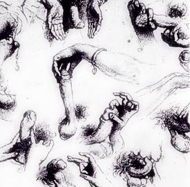 masturbation masculine - &eacute;tude de technqiques par Zichy