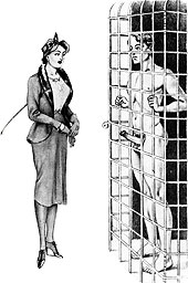 Soumis en cage - d'apr&egrave;s Montorgueil
