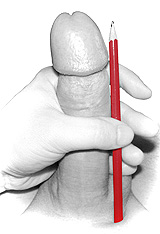 la taille du pénis Penis size demontration