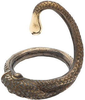 helmet en bronze Arisnake de Rosebuds