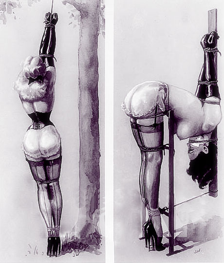 Bondage - dessin de John Willie 