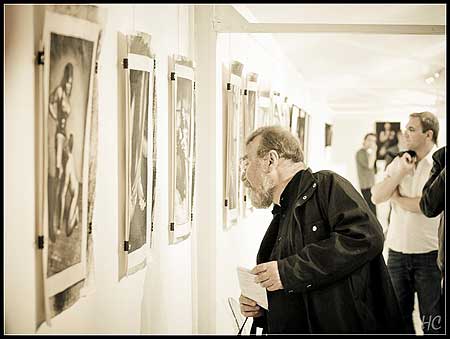 Fascinés par le travail de Laurent Benaïm - photo Hors-Cadres Chat Soleil expose - photo Hors-Cadres