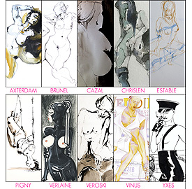 Erotic Drawings - expo Concorde Art Gallery