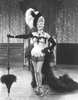 Betty Grable en corset style burlesque