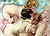 George Grosz - aquarelle d_une série des années 1920-1930 George Grosz - aquarelle d_une série des années 1920-1930