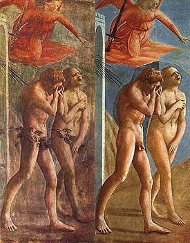 Expulsion d_Adam et Eve du jardin d_Eden - Masaccio circa 1425