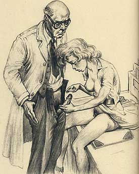 Dessin de Tom Poulton 21,6 x 27,9 cm circa 1958 