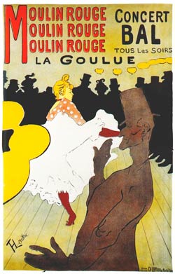 affiche du Moulin Rouge - Toulouse-Lautrec