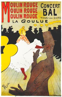 affiche du Moulin Rouge - Toulouse-Lautrec