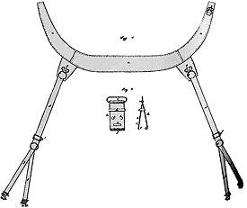 Porte-jarretelles - Dessin du dépôt de brevet de Féréol Dedieu 