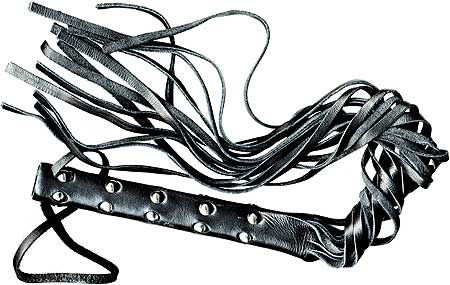 Martinet de cuir noir