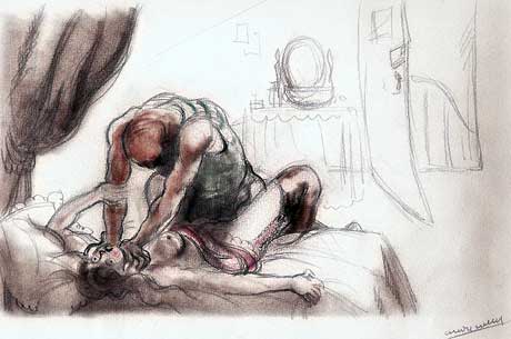 viol - dessin de Collot 