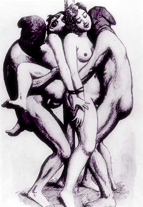 Scène de viol - dessin de Fameni 