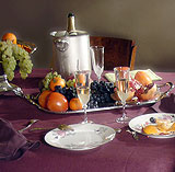 plaisirs de la chère fruits et champagne