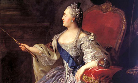 Catherine II de Russie - Portrait par Fyodor Rokotov -1763