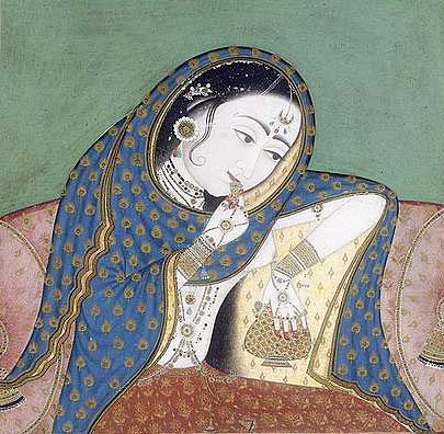 Courtisane Mélancolique - Rajasthan 1610 - Metmuseum