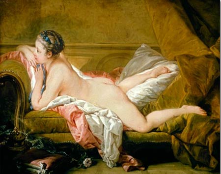 François Boucher - Jeune fille couchée