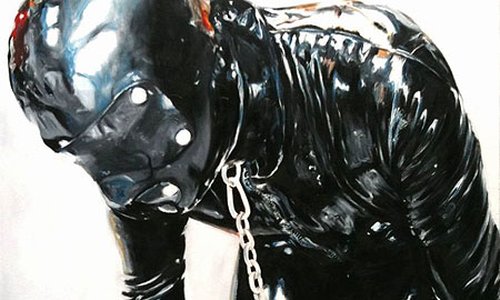 Philfri - série Les Esclaves - Vendredi - huile sur toile 90x90 -détail
