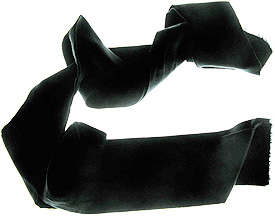 Foulard de soie noire