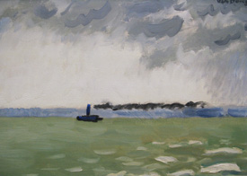 Van Dongen -Deauville, le bateau du Havre à Trouville