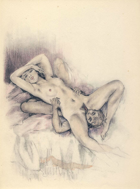 Edouard Chimot - illustration de 3 filles de leur mère 1926 - planche 9 